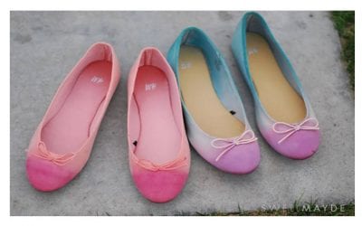 DIY – Personaliza tus bailarinas tiñéndolas.